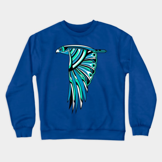 Hawk Deco 2 Crewneck Sweatshirt by qetza